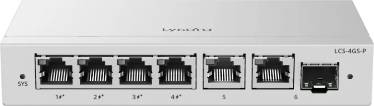 LCS-4GS-P — 4-Port Cloud Managed PoE Switch