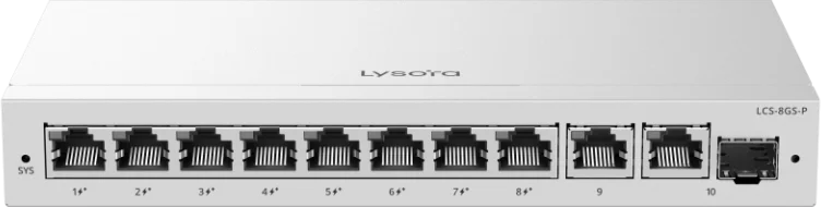 LCS-8GS-P — 8-Port Cloud Managed PoE Switch